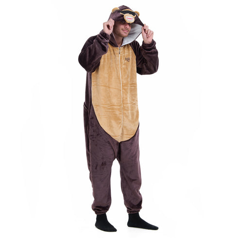 Snuggs Blanket Animal Onesie Monkey